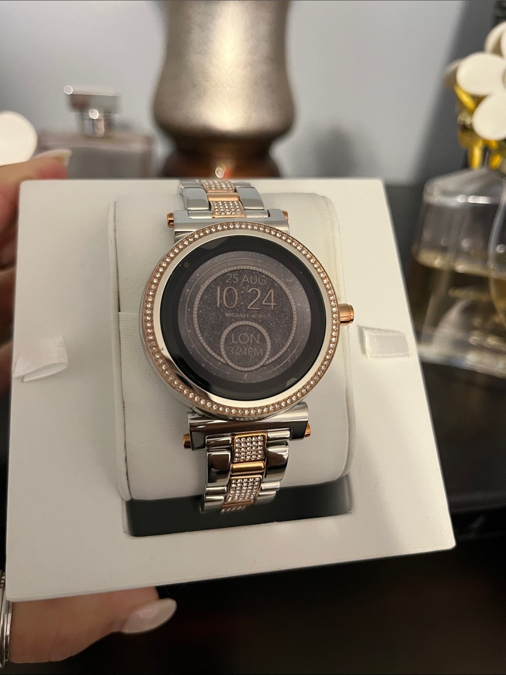 Michael Kors Two-Tone Rose Gold and Silver Smartwatch